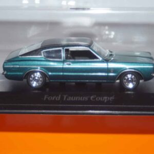 Maxichamps ford taunus coupe 1970 blue/green  1:43 940 081320