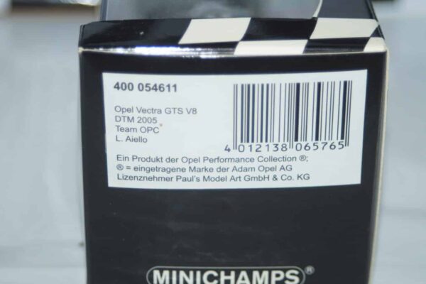 Minichamps opel vectra gts v8 aiello 400 054611