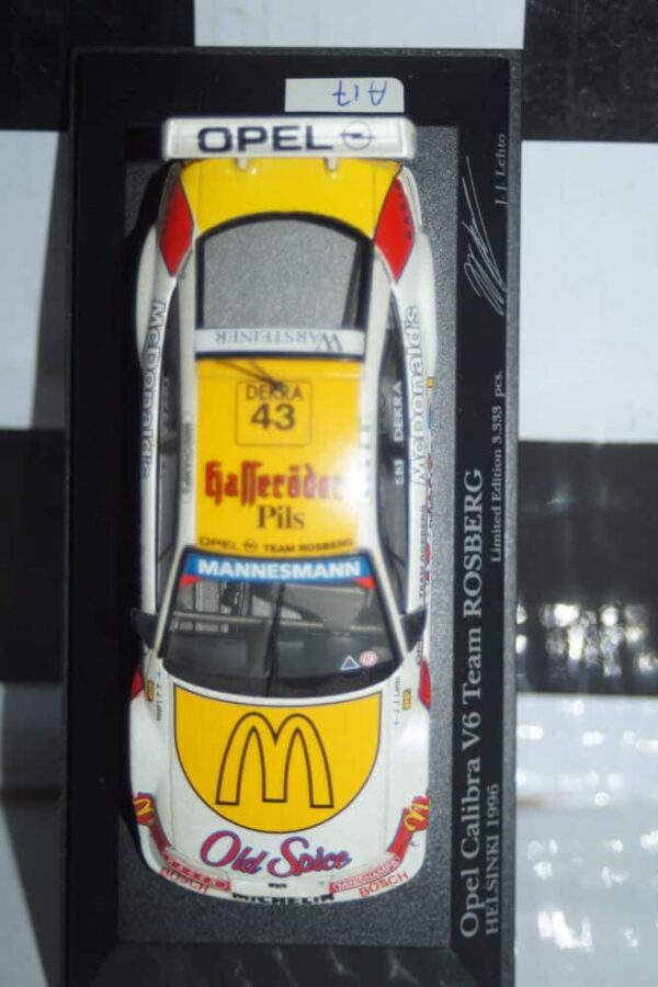 Minichamps opel calibra team j.j.lehto 430 964243 opel motorsport edition