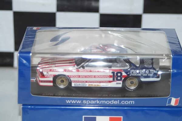 Spark bmw 635 csi champion of france 1985 1:43 resin sf257 ltd 500