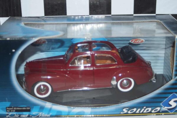 Solido peugeot 203 discoverable 1954 1:18 diecast 8156