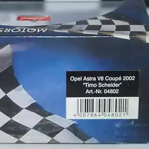 Schuco opel astra v8 coupe 2002 t.scheider diecast ltd 04802 1:43