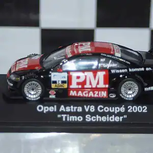 Schuco opel astra v8 coupe 2002 t.scheider diecast ltd 04802 1:43
