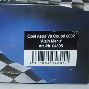 Schuco opel astra v8 coupe 2002 a.menu diecast ltd 04805 1:43