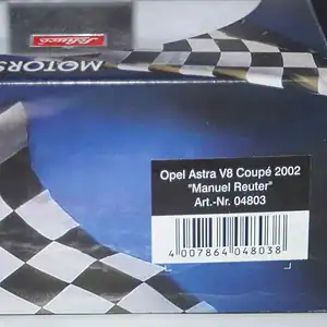 Schuco opel astra v8 coupe 2002 m.reuter diecast ltd 04803 1:43