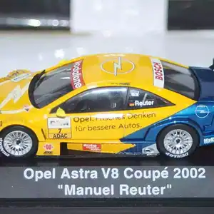 Schuco opel astra v8 coupe 2002 m.reuter diecast ltd 04803 1:43