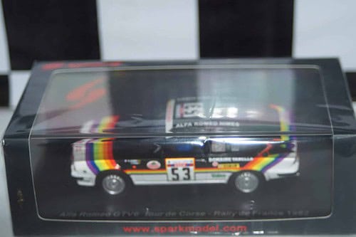Spark alfa romeo gtv6 #29 15th monte carlo rally 1983 1:43 resin s9354