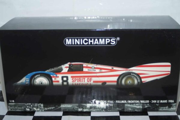 Minichamps porsche 956l 24hr le mans 1986 1:18th 180 866508