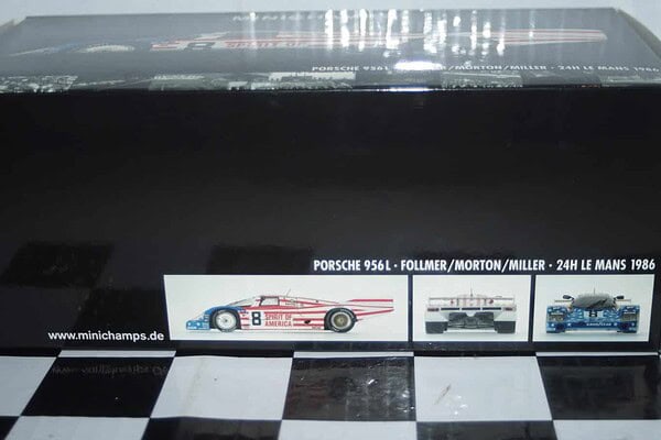 Minichamps porsche 956l 24hr le mans 1986 1:18th 180 866508