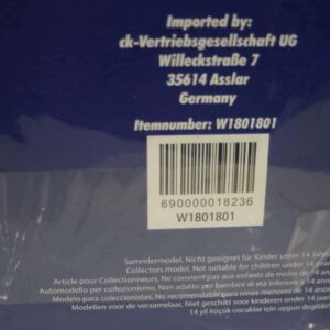Solitair mercedes benz w196 #6 silver 11:18 diecast m-020