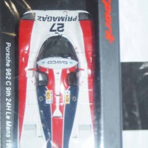Spark porsche 962 c 9th 24h le mans 1990 p.yver 1:43 resin s9879