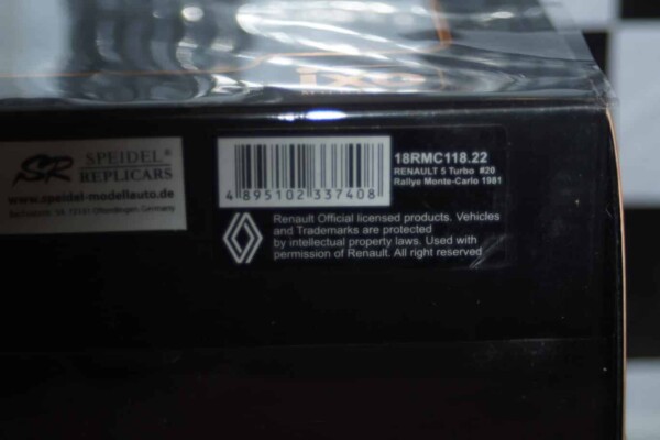 Ixo renault 5 turbo #20 monte carlo b.saby 1981 1:18 18cmc118.22