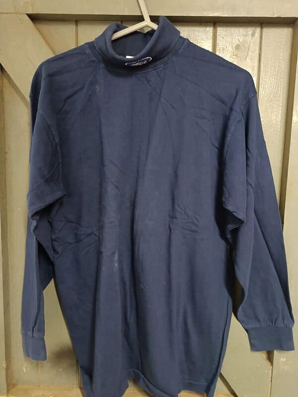 Ford roll neck t shirt dark blue - medium