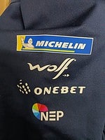 Errea world rally championship wind stopper jacket with sponsors - large