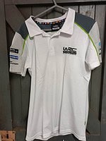 Performance clothing world rally championship white polo shirt - medium 2017