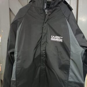 Performance clothing stormtech world rally championship winter coat black with grey stripe - large