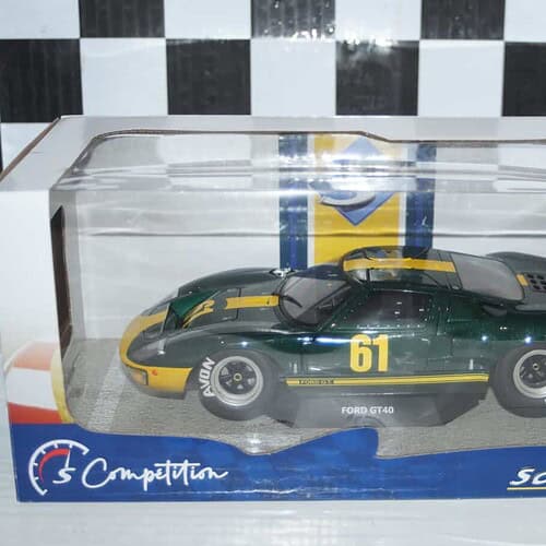 Solido ford gt 40 mk1 racing custom green 1:18 diecast s1803004