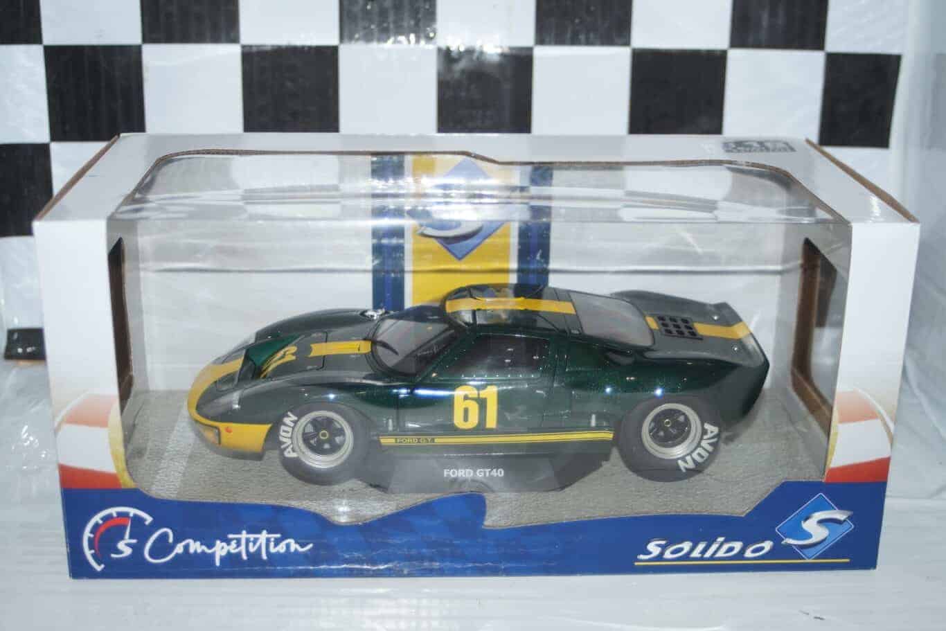 Solido Ford GT 40 MK1 Racing custom green 1:18 S1803004