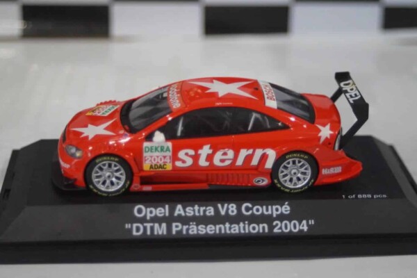 Schuco opel astra v8 coupe dtm presentation 2004  1:43 ref 04892 ltd 888