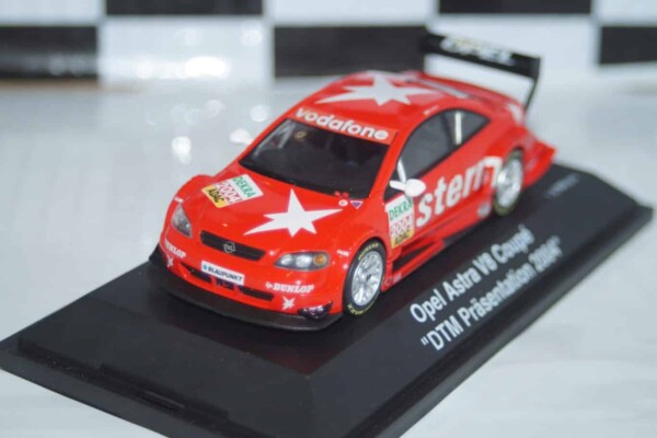 Schuco opel astra v8 coupe dtm presentation 2004  1:43 ref 04892 ltd 888