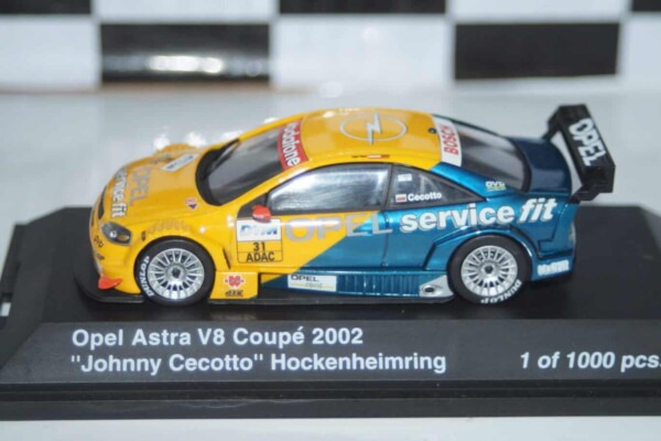 Schuco opel astra v8 coupe 2002 hockenheimring 1:43 ref 04807 ltd 1000
