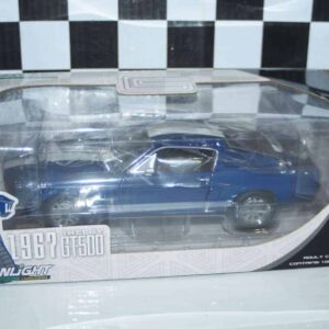 Greenlight 1967 shelby gt-500 blue, ref 12953 1:18