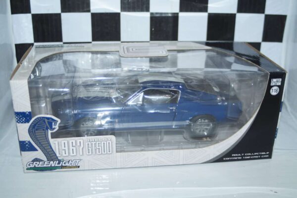 Greenlight 1967 shelby gt-500 blue, ref 12953 1:18