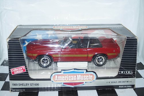 Ertl 1969 shelby gt-500 in red, 1:18th ref 7350