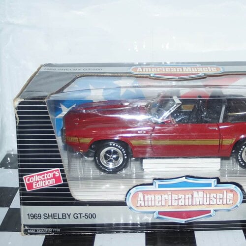 Ertl 1969 shelby gt-500 in red, 1:18th ref 7350