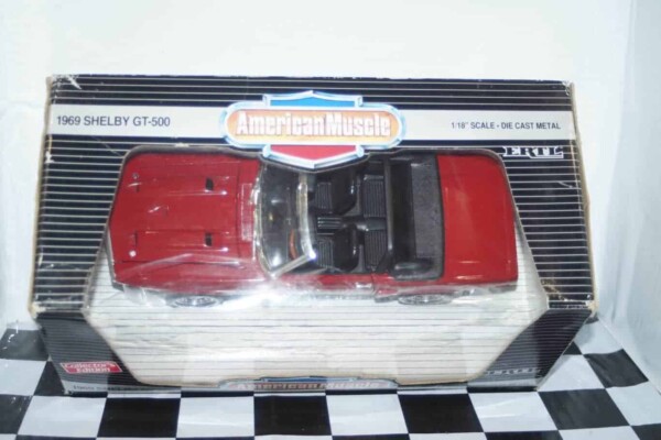 Ertl 1969 shelby gt-500 in red, 1:18th ref 7350