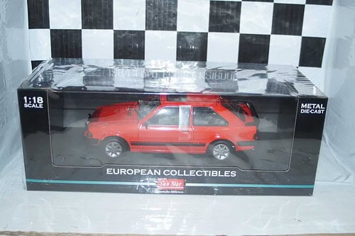 Sunstar ford escort mk3 gl 1984 cabriolet red (rhd) ref 4987r 1:18 scale