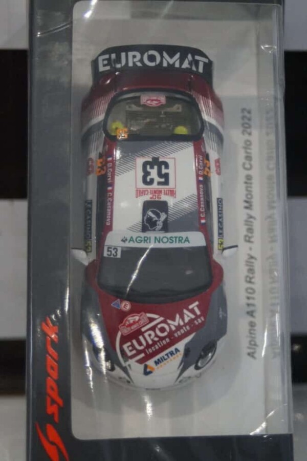 Spark alpine a110 rally monte carlo 2022 c.casanova 1:43 resin s6705