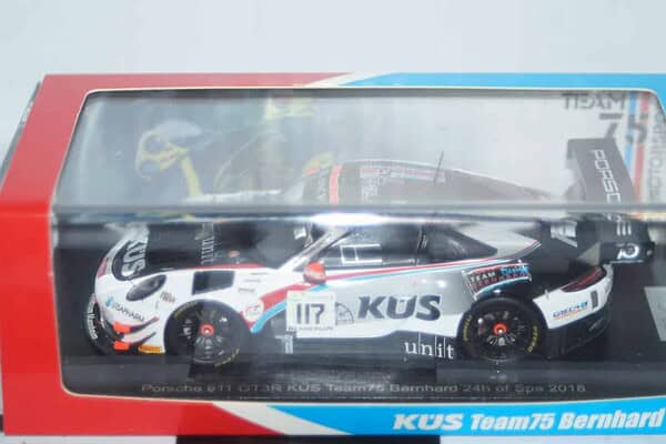 Spark porsche 911 gt3 r 24h of spa 2018 1:43 resin t75b18 ltd 500