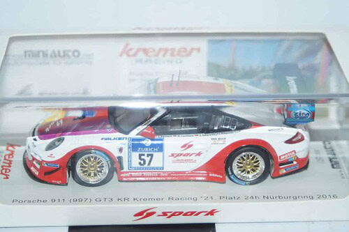 Spark porsche 911 gt3 kr 24h nurburgring 2016 1:43 resin mab031 ltd 300