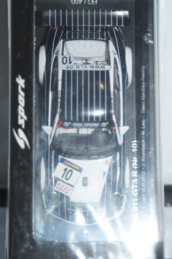 Spark porsche 911 gt3 r vln season 2012 1:43 resin wax20140011 ltd 400