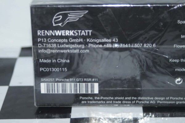 Spark porsche 911 gt3 rsr 24h nurburgring 2014 1:43 resin sam257 ltd 350