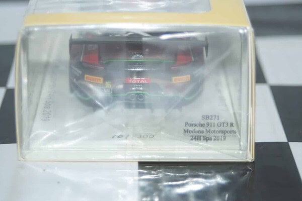 Spark porsche 911 gt3 r -24hr spa 2019 1:43 resin sb271 ltd 300
