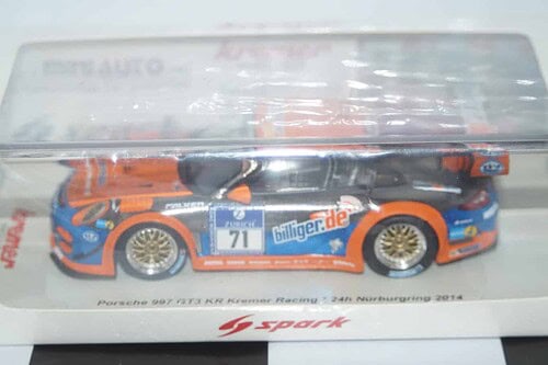 Spark porsche 911gt3 kr -24hr nurburgring 2014 1:43 mab020 ltd 300