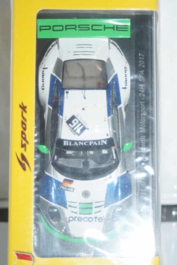Spark porsche 911gt3 24h spa 2017 1:43 ref sb167 ltd 300