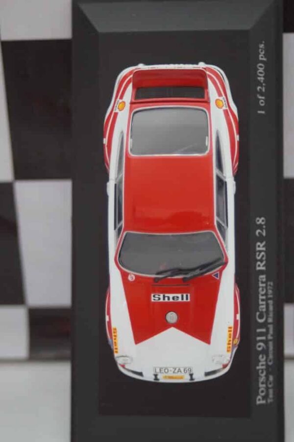 Minichamps porsche 911 carrera rsr test car 1972, 430 726990 ,1:43