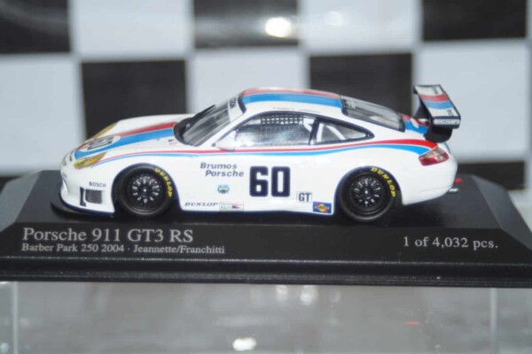 Minichamps porsche 911 gt3rs barber park 250 2004, 400 046960,1:43
