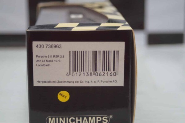 Minichamps porsche 911 rsr 24h le mans 1973, 430 736963 ,1:43