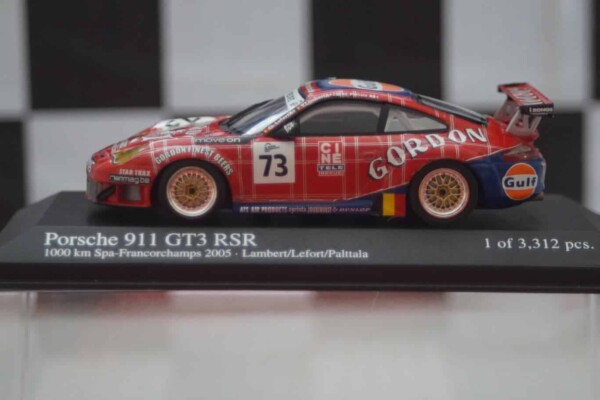 Minichamps porsche 911 gt3 rsr 1000km spa 2005, 400 056473 ,1:43