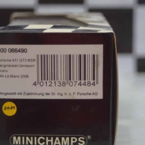 Minichamps porsche 911 gt3 rsr 24h le mans 2006, 400 066490 ,1:43