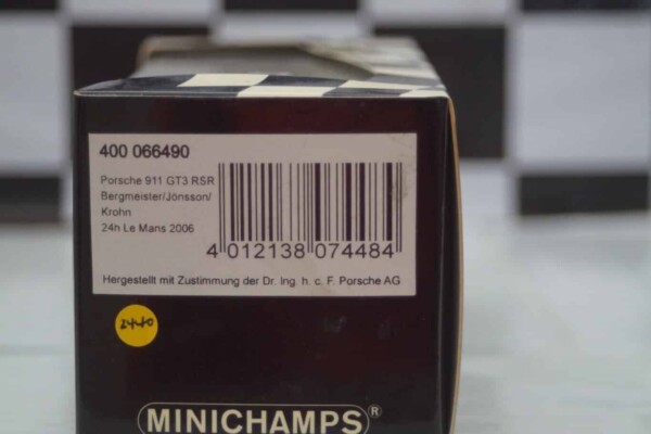 Minichamps porsche 911 gt3 rsr 24h le mans 2006, 400 066490 ,1:43