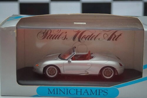Minichamps porsche boxster silver, 430 063130 ,1:43