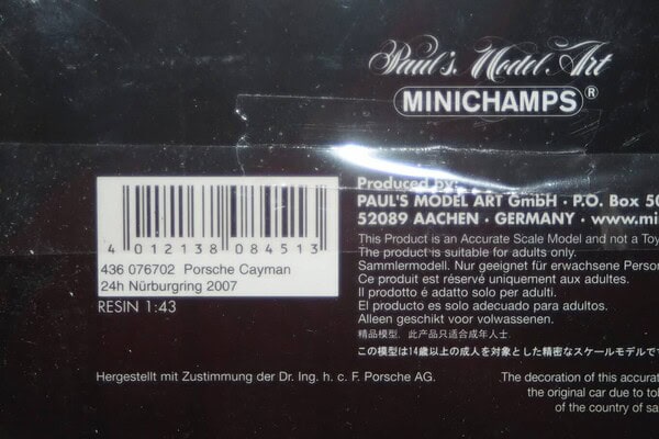 Minichamps gunner-porsche barber park 250 2003, 400 036856