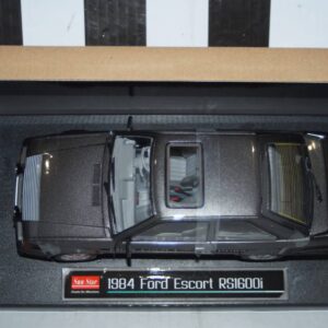 Sunstar ford escort rs 1600i 1984 graphite grey (rhd) ref h5000r 1:18 scale uk exclusive
