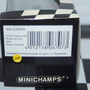 Minichamps gunner-porsche barber park 250 2003, 400 036856