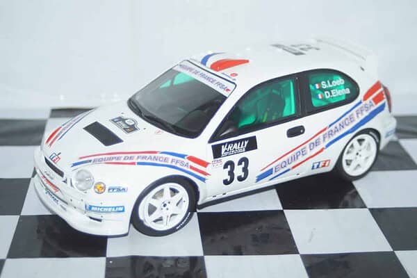 Otto toyota corolla wrc #9 catalunya 1998 auriol white 1:18 ot1102